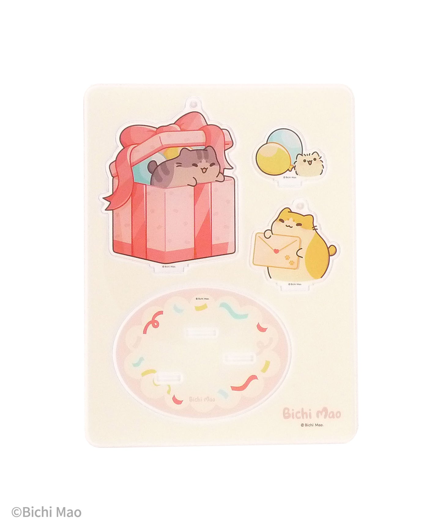 Holiday Acrylic Display, Keychain or Ornament, Bichi Mao