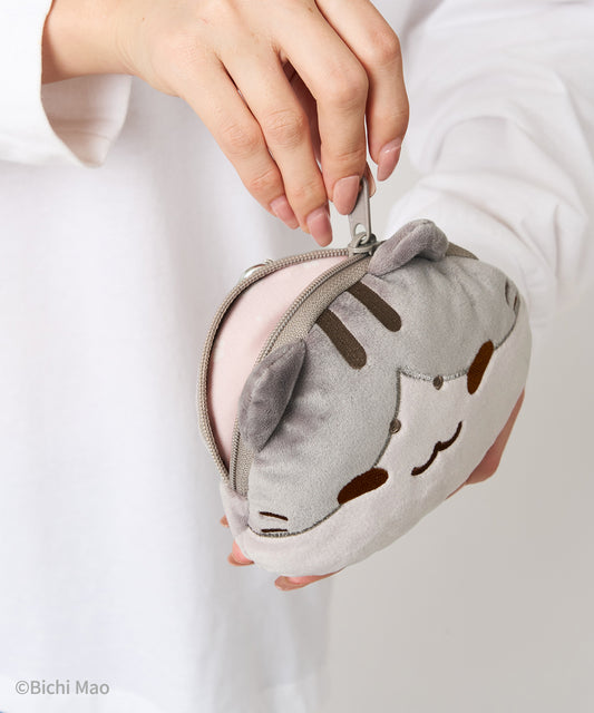 Bichi Mao Official Merch - Plush Zip Coin Purse - Boo ୨♡୧