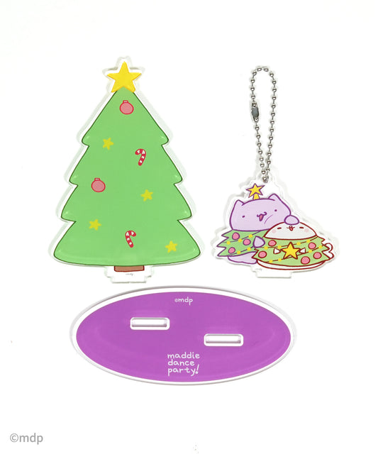 Holiday Acrylic Display, Keychain or Ornament, Tango and Cece