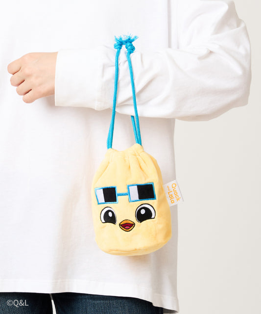Quack and Lola Drawstring Pouch Quack