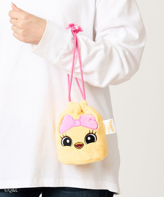Quack and Lola Drawstring Pouch Lola