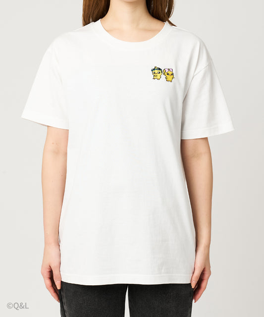 Quack & Lola Embroidered White T-Shirt