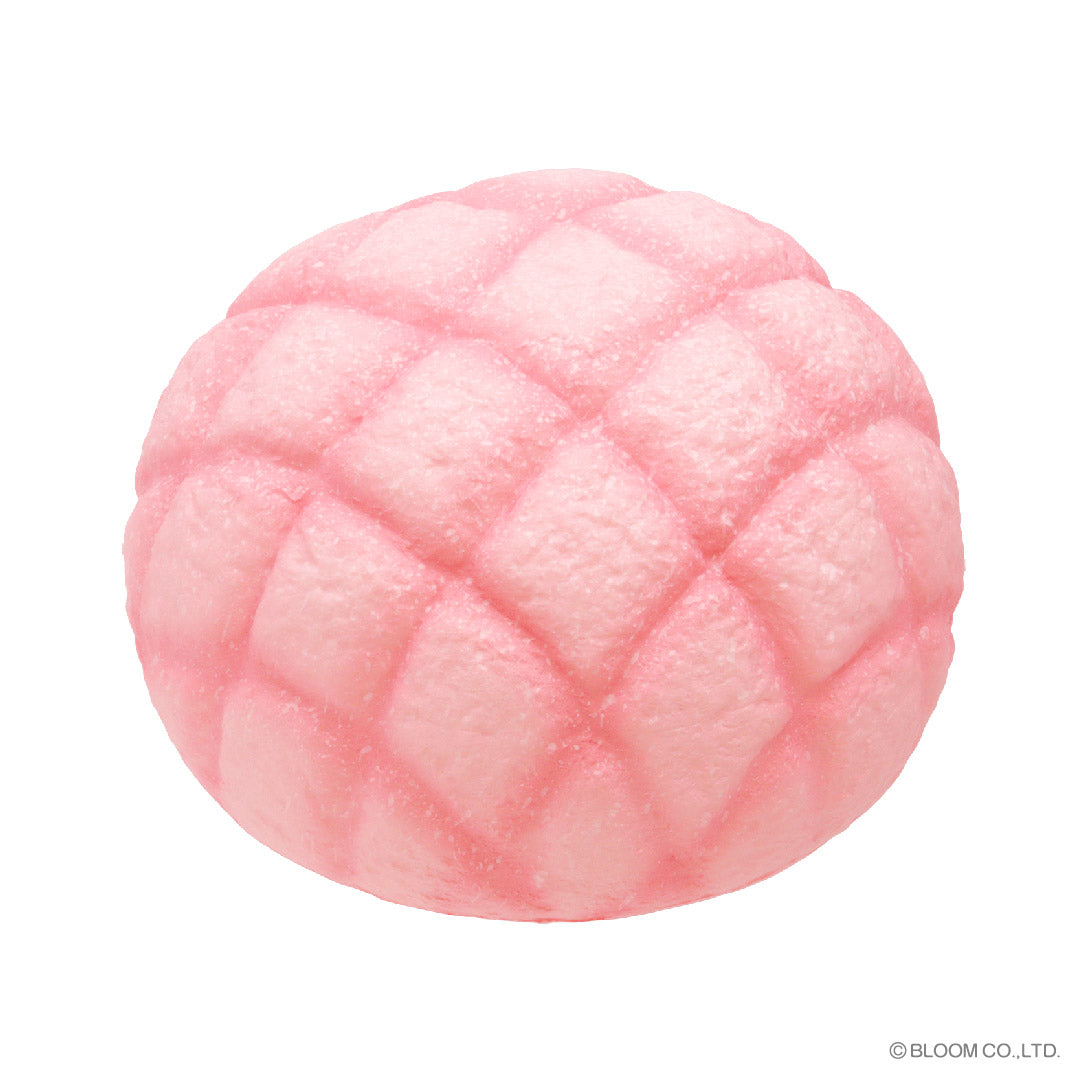 Melon Bread – Strawberry (pink), top view