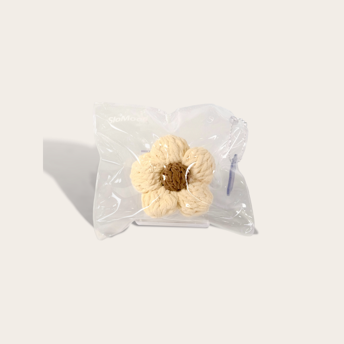 Manma Knit Fuwafuwa Flower - Linen