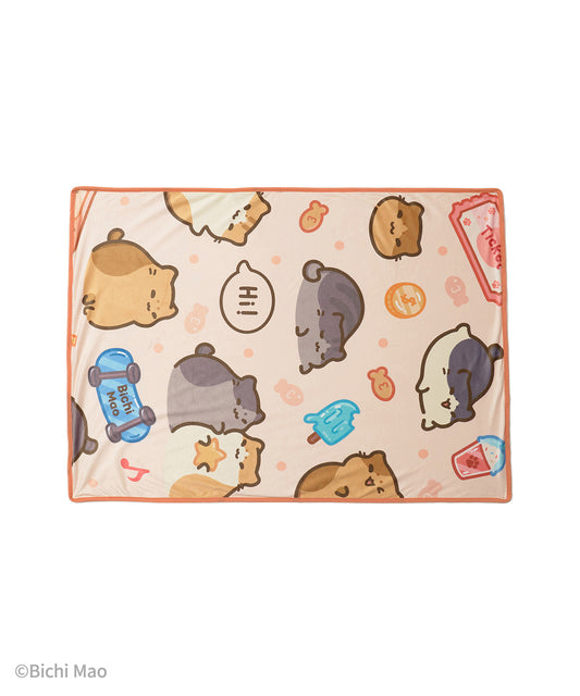 Bichi Mao Cozy Small Throw Blanket – Perfect Lap, Sofa & Travel Plush Blanket