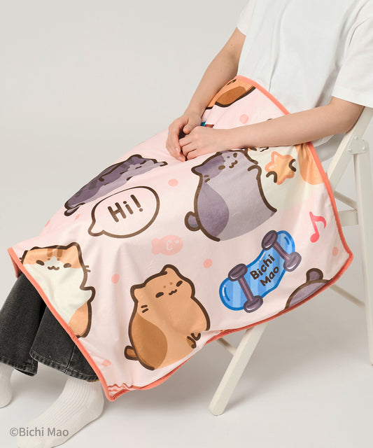 Bichi Mao Cozy Small Throw Blanket – Perfect Lap, Sofa & Travel Plush Blanket