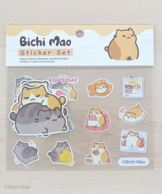 Bichi Mao Official Merch - Sticker Set - Official Collectible Kawaii Stickers ☆