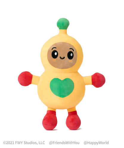 Peanut Butter Plush Toy ♪ Happy World | Soft Stuffed Animal, Cute Character Plush