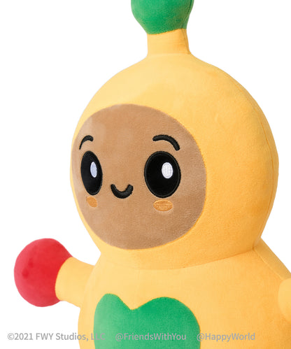 Peanut Butter Plush Toy ♪ Happy World | Soft Stuffed Animal, Cute Character Plush