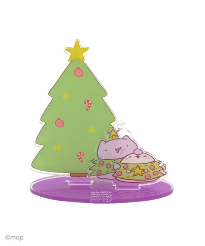 Holiday Acrylic Display, Keychain or Ornament, Tango and Cece