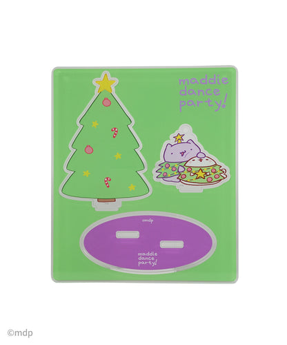 Holiday Acrylic Display, Keychain or Ornament, Tango and Cece