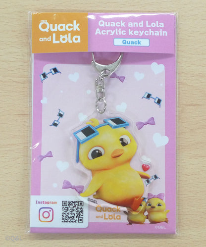 Quack and Lola  Acrylic keychain Quack