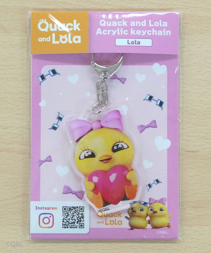 Quack and Lola  Acrylic keychain Lola
