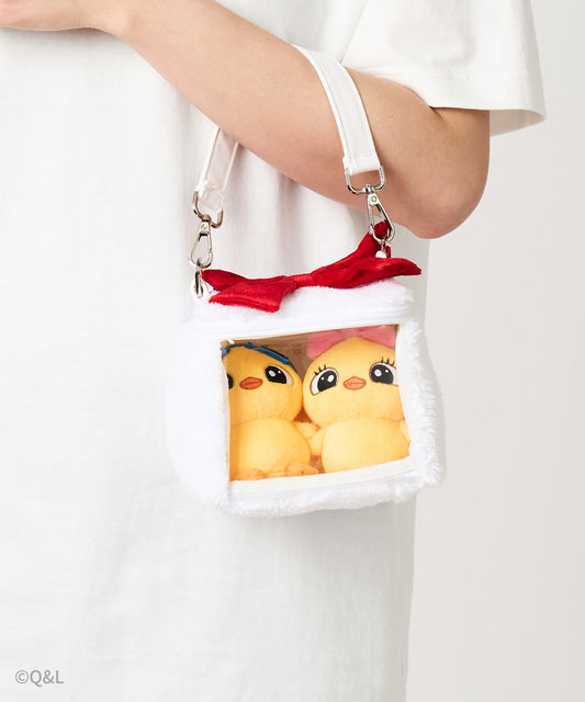 Quack & Lola Plush Vanity Bag – Compact Travel Makeup Pouch