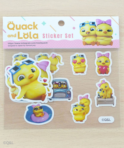 Quack and Lola Sticker set