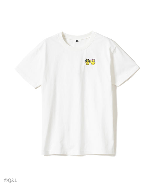 Quack & Lola Embroidered White T-Shirt