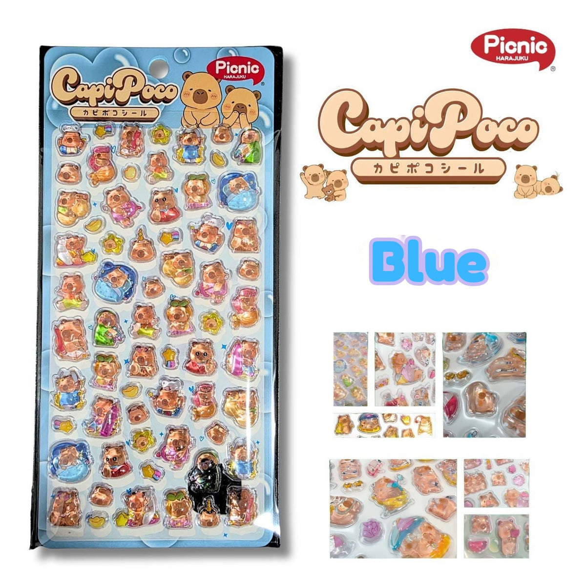 Kapipoko 3D Stickers