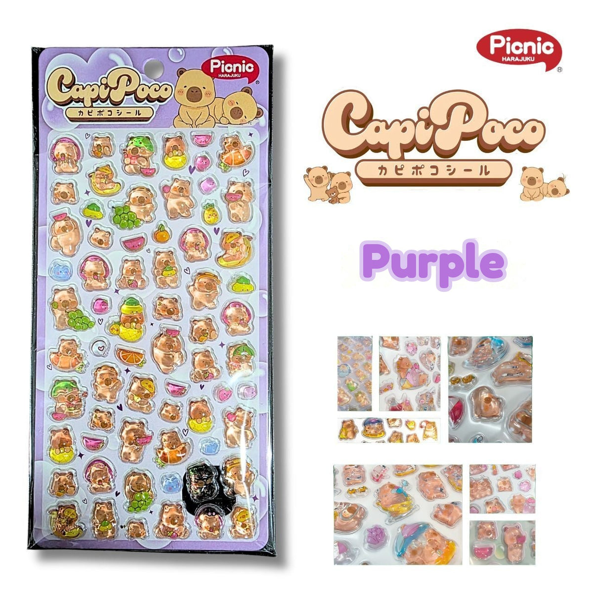 Kapipoko 3D Stickers